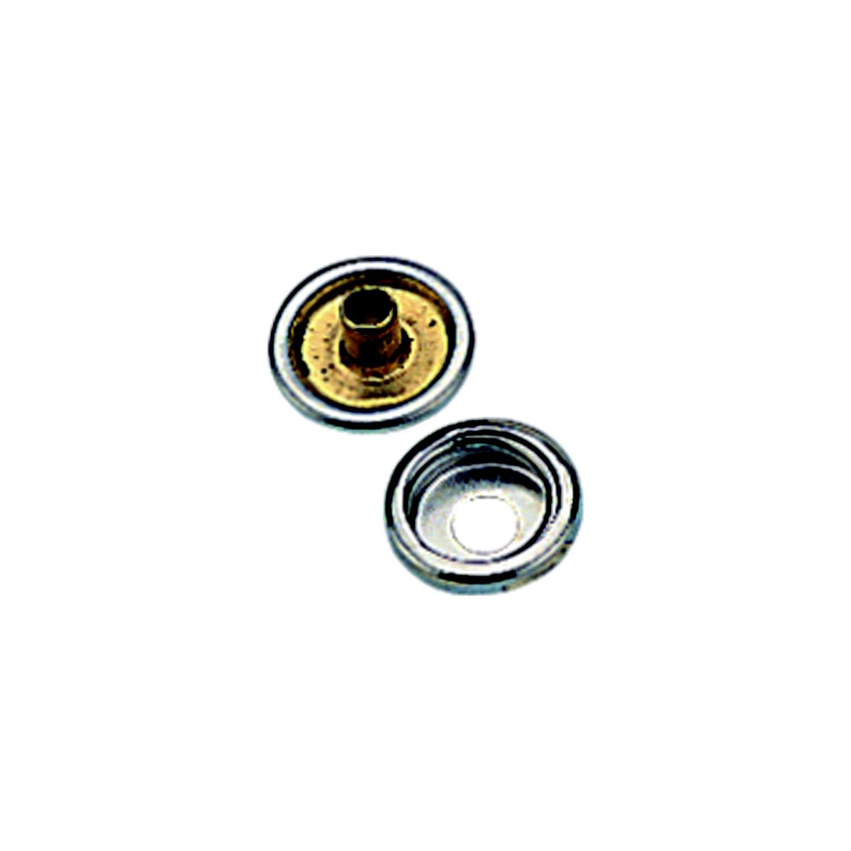 Sea-Dog 2991091 Snap Cap & Socket, Nickel Plated Brass, 6 sets Default Title -Modern Boat Sales & Service