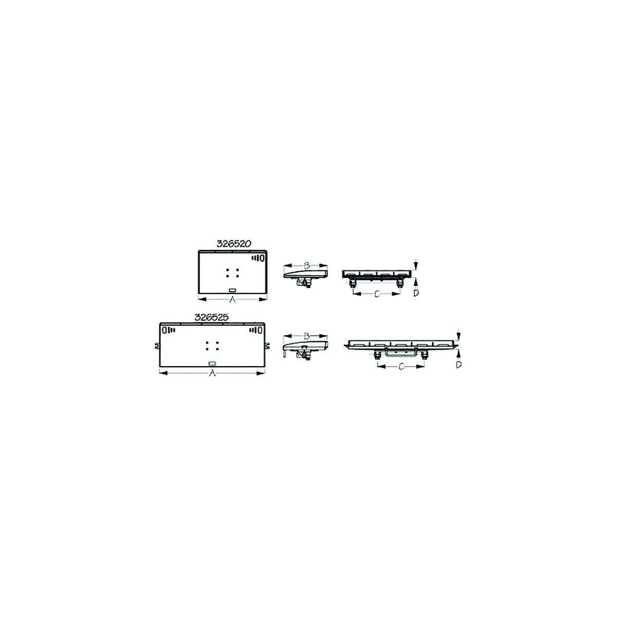 Sea-Dog 3265253 Fillet & Prep Table Round Rail Mount, A: 20", B:12-5/8", C:13-1/2", D:2-3/8", Large, 3/4"-1-1/4" Default Title -Modern Boat Sales & Service