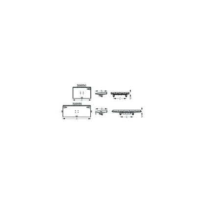 Sea-Dog 3265303 Fillet & Prep Table Square Rail Mount, A:20", B:12-5/8", C 13-1/2", D:2", Medium, Fits Tubing: 1"-1-1/4" -Modern Boat Sales & Service