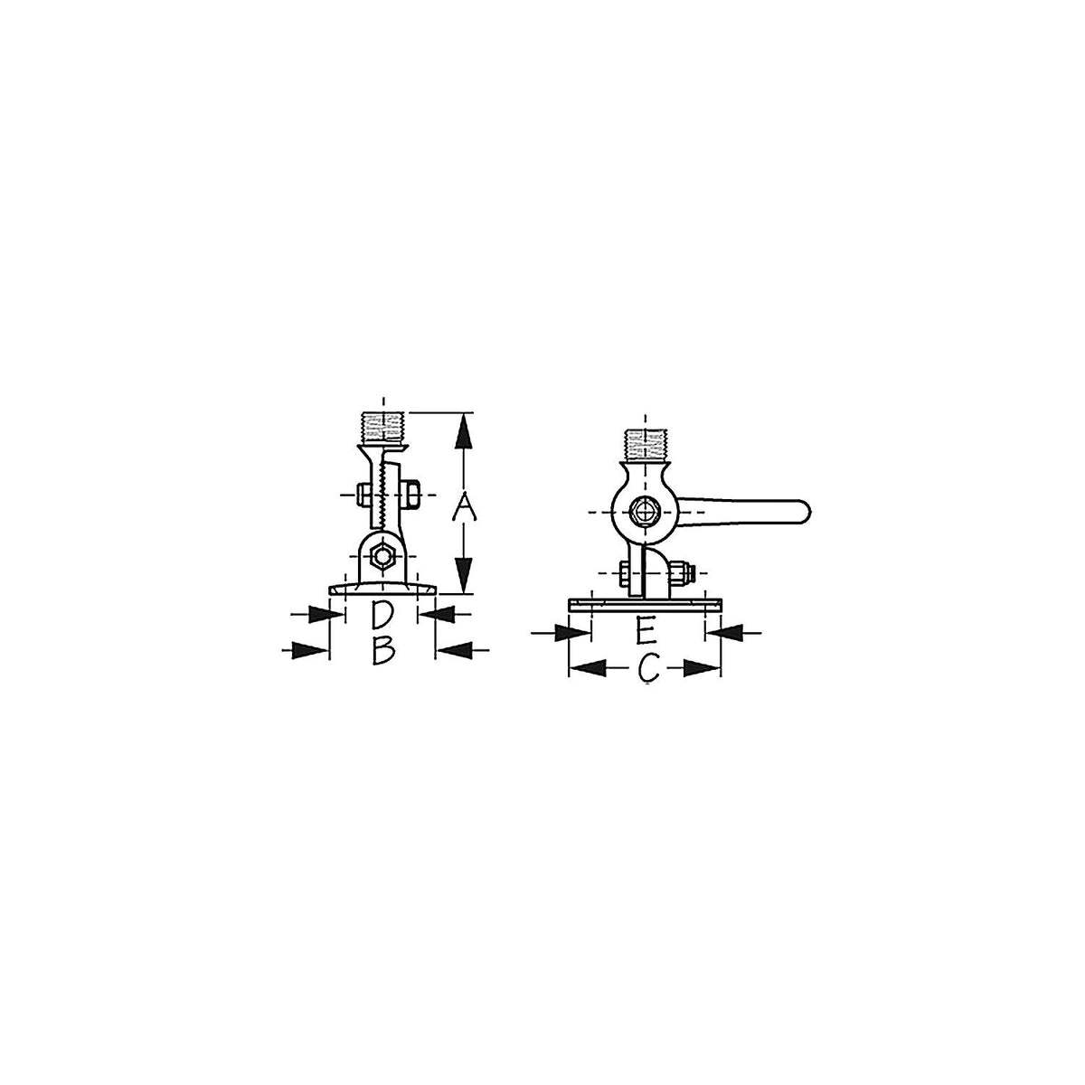 Adjustable Antenna Bracket -Modern Boat Sales & Service