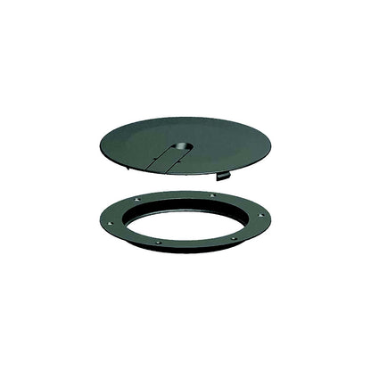 Sea-Dog 3364111 Low Profile Pop-Out Deck Plate, A: 6" , B:5-1/4", C=4-1/8", D: 3/16", Black, #8 FH -Modern Boat Sales & Service