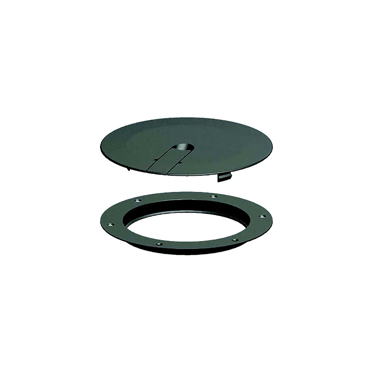 Sea-Dog 3364121 Low Profile Pop-Out Deck Plate, A: 8" , B:7-1/4", C=6-1/4", D: 3/16", White, #8 FH -Modern Boat Sales & Service