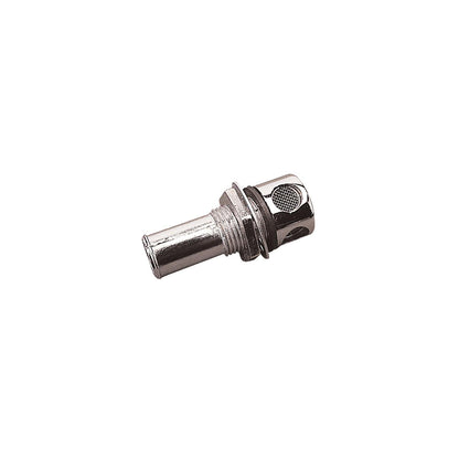 Straight Gas Tank Vent, Chrome Zinc, Carded -Modern Boat Sales & Service