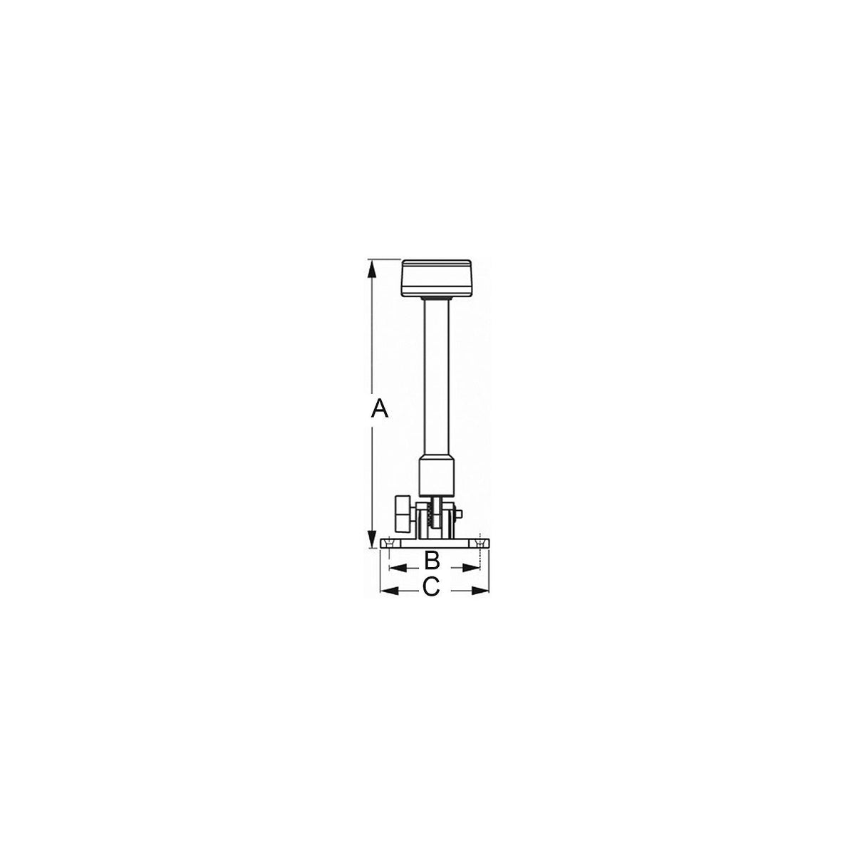 LED Fold Down All Around Pontoon Light, 9" -Modern Boat Sales & Service