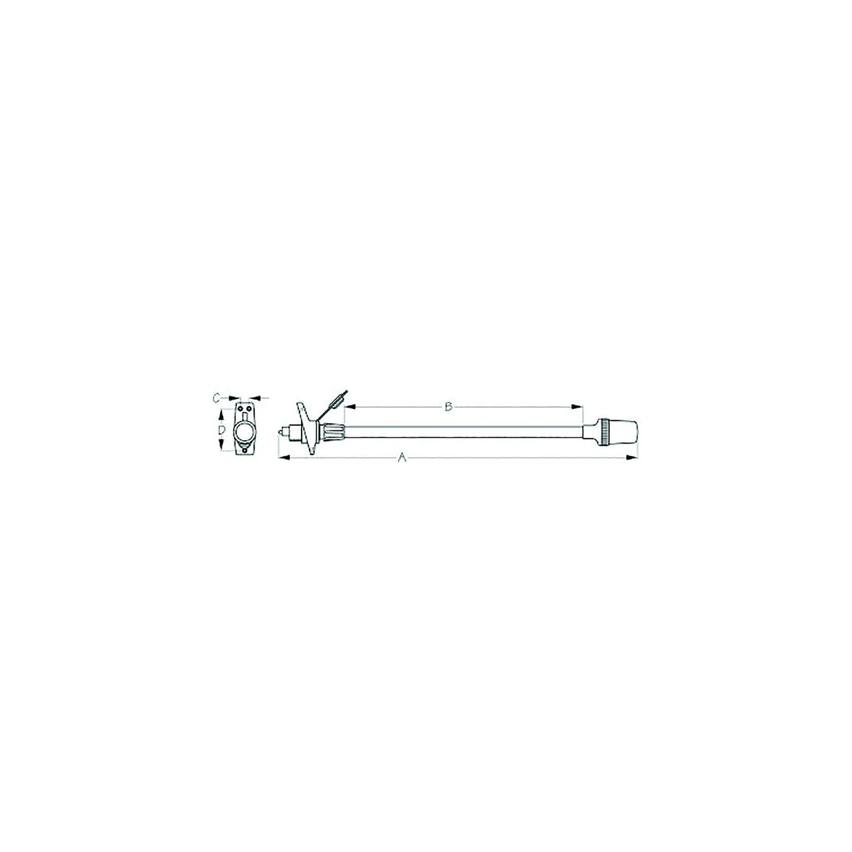 Sea-Dog 4001121 Removable All Around Light, A: 24-7/8" , B:16-1/2", C:5/8", D:2-7/8",12V, #8 FH -Modern Boat Sales & Service
