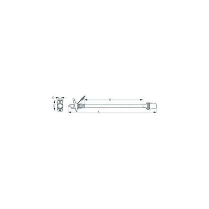 Sea-Dog 4001121 Removable All Around Light, A: 24-7/8" , B:16-1/2", C:5/8", D:2-7/8",12V, #8 FH -Modern Boat Sales & Service