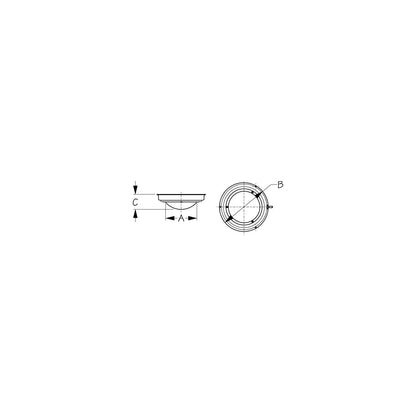 SeaDog 4001901 Stainless Steel Dome Light, 12V with On/Off Switch, 5-1/2" Dia. -Modern Boat Sales & Service