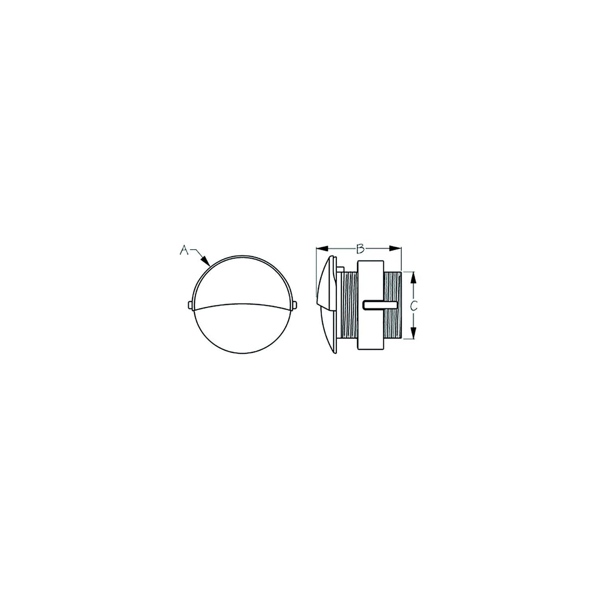 SeaDog 401270 LED Flush Mount Round Courtesy Light with Stainless Cover | White Finish -Modern Boat Sales & Service