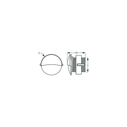 SeaDog 401270 LED Flush Mount Round Courtesy Light with Stainless Cover | White Finish -Modern Boat Sales & Service