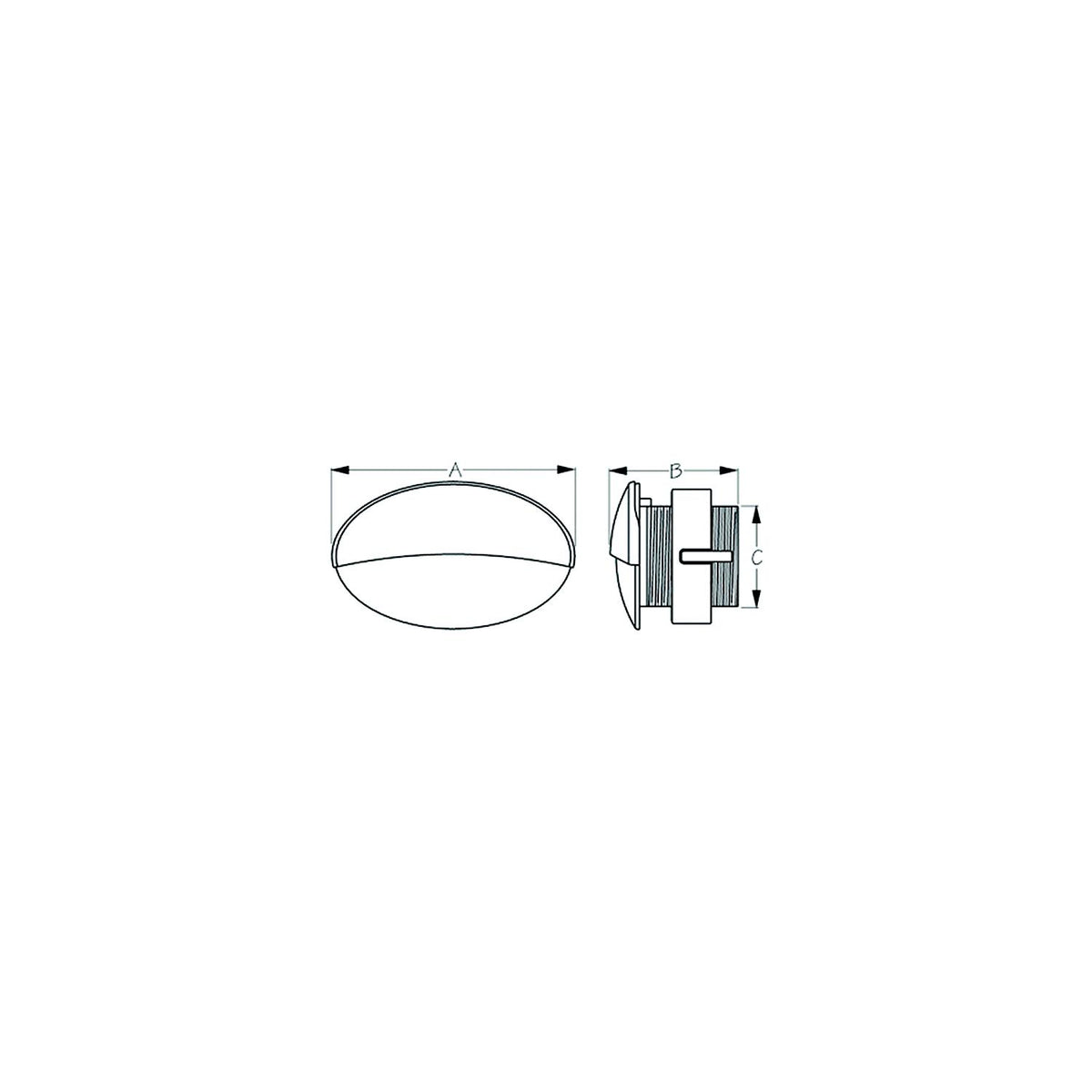 Sea-Dog LED Flush Mount Courtesy Light, Oval, Blue LEDs Default Title -Modern Boat Sales & Service