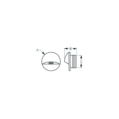 Seadog 4014121 LED Alcor Courtesy Light, White -Modern Boat Sales & Service