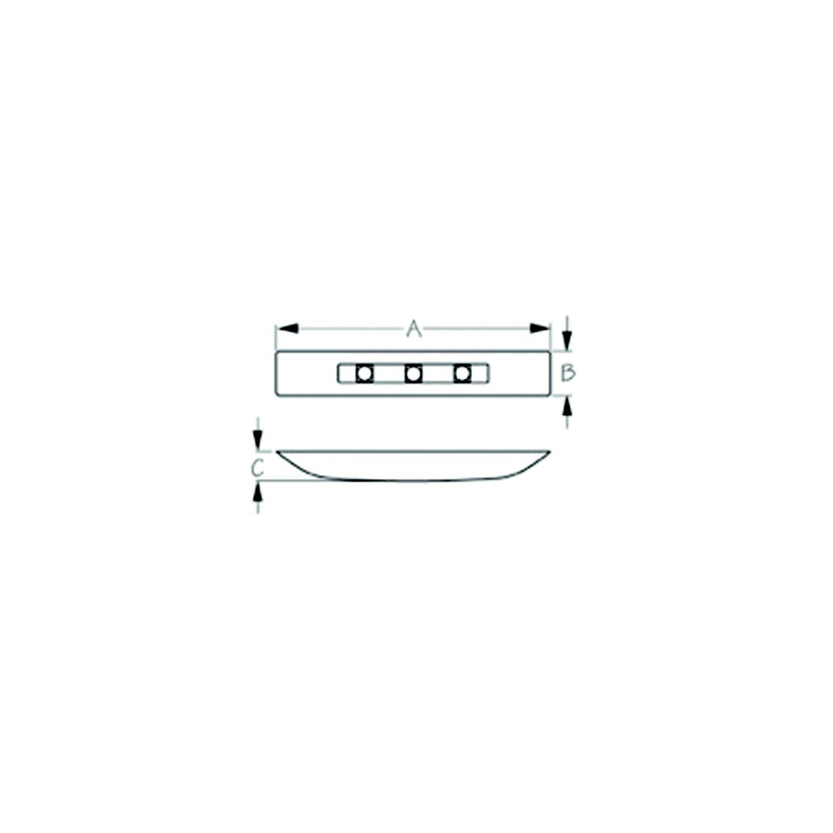 SeaDog 401422 Large Deluxe LED 9-28 Voltage Courtesy Light | Facing Forward | White Finish Default Title -Modern Boat Sales & Service