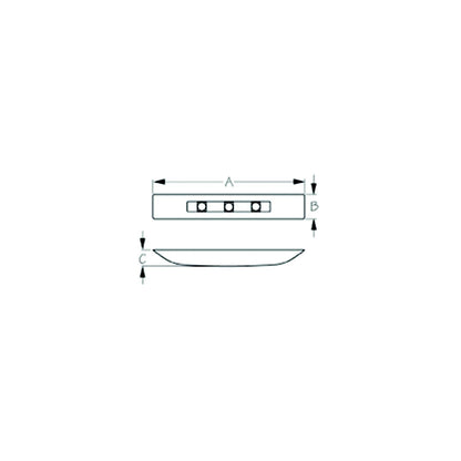 SeaDog 401422 Large Deluxe LED 9-28 Voltage Courtesy Light | Facing Forward | White Finish Default Title -Modern Boat Sales & Service
