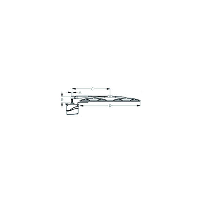 SeaDog Standard Wiper 12V Motor Kit | White Motor Finish | Includes Motor, 11" to 13" Arm & 11" Blade -Modern Boat Sales & Service