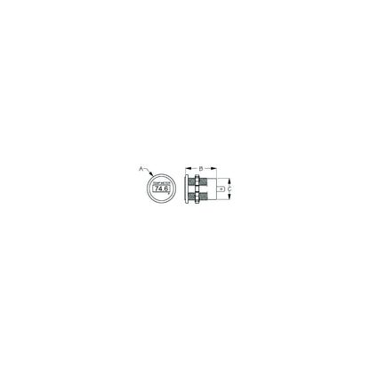 Sea-Dog 4216181 LED Round Temperature Meter Default Title -Modern Boat Sales & Service