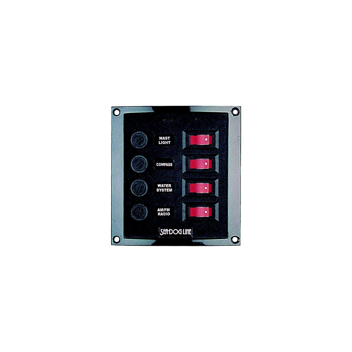 Sea-Dog 4240101 4-Gang Vertical Rocker Switch Fuse Panel -Modern Boat Sales & Service