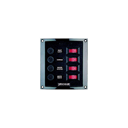 Sea-Dog 4240101 4-Gang Vertical Rocker Switch Fuse Panel -Modern Boat Sales & Service