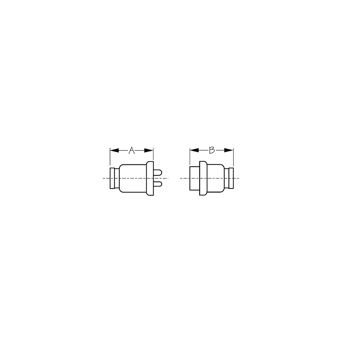 Sea-Dog 4261621 Polarized Molded Electrical Connector, 2-pin Default Title -Modern Boat Sales & Service