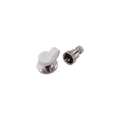 SeaDog 426262 Polarized 3 Amp 2 Pin Electrical Outlet | #6 Fastener | Cast Brass & Chrome Plated -Modern Boat Sales & Service