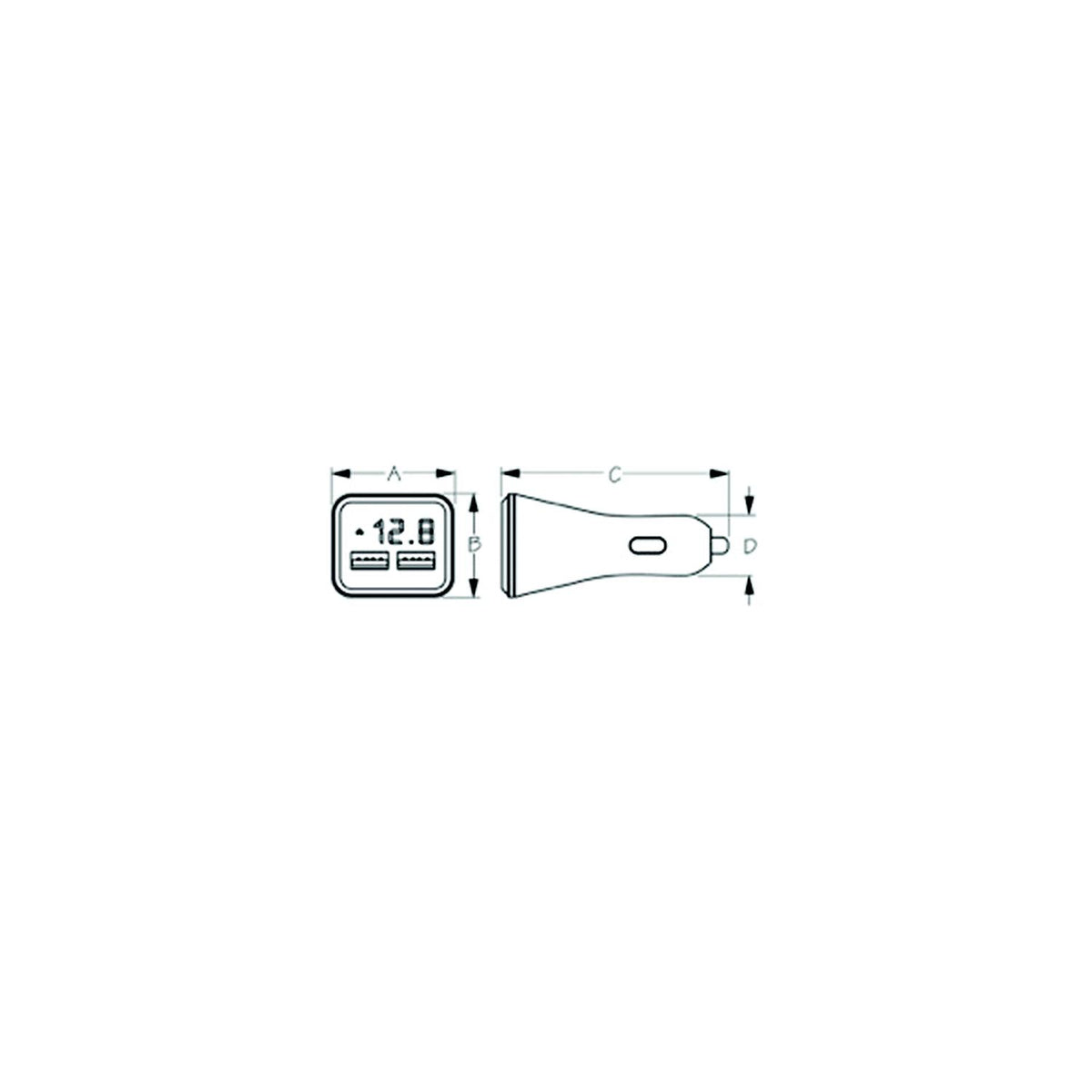 Seadog 4265131 Double USB Power Plug w/Voltage & Amp Meter -Modern Boat Sales & Service