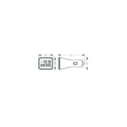 Seadog 4265131 Double USB Power Plug w/Voltage & Amp Meter -Modern Boat Sales & Service