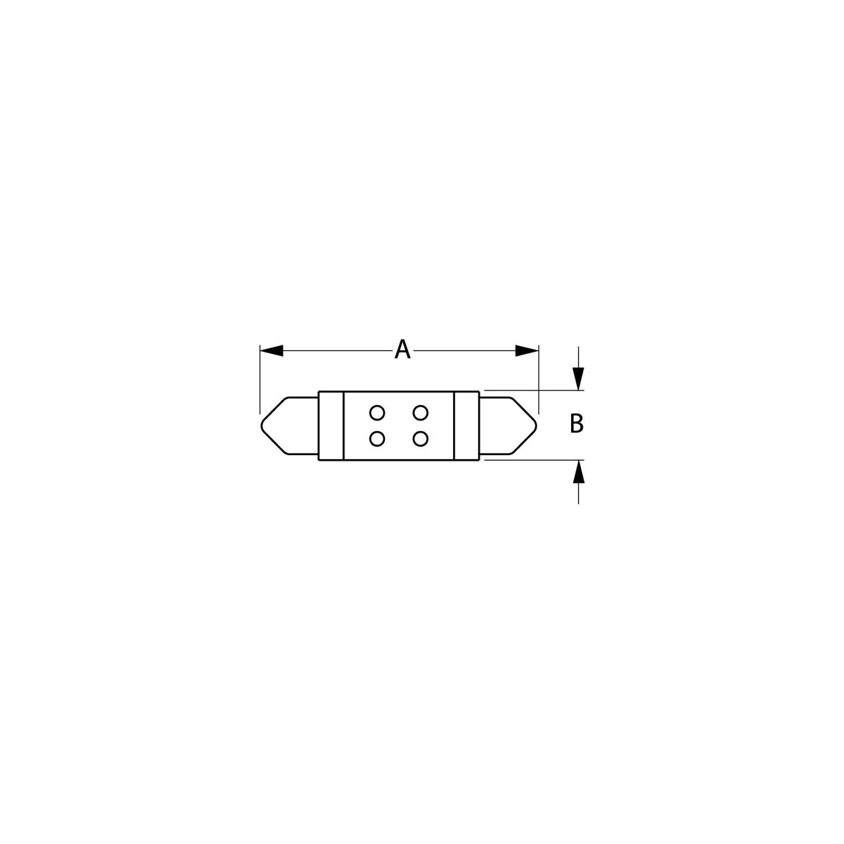 6 LED Festoon Bulb 1-1/2, 1/Cd Default Title -Modern Boat Sales & Service