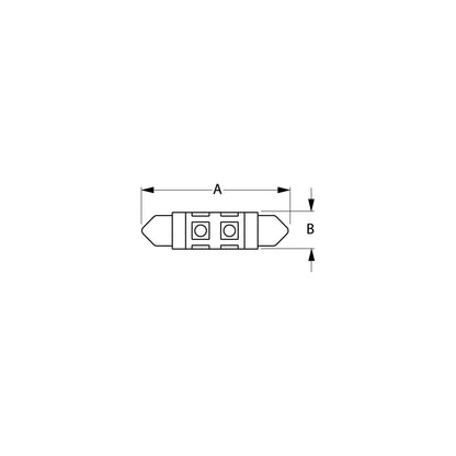 SeaDog 442436 Nickel Plated Brass 8 LED White Lights 12.8V .6 Watt All Around Festoon -Modern Boat Sales & Service