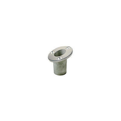 SeaDog 491713 Flush Mount 25 Degree Flag Pole Socket | #12 Fastener | Investment Cast 316 Stainless -Modern Boat Sales & Service