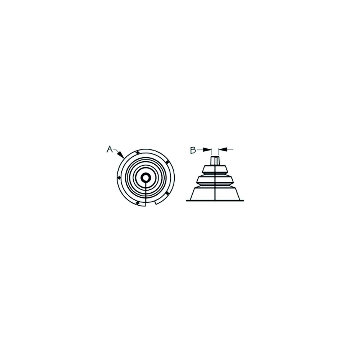 Seadog 521663-1 Motor Well Boot - 4-1/8" Split Default Title -Modern Boat Sales & Service