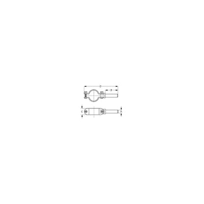 Heavy Duty Zinc Plated Steel Clamp-On Oar Lock, Pair, 1/2" Shaft Default Title -Modern Boat Sales & Service
