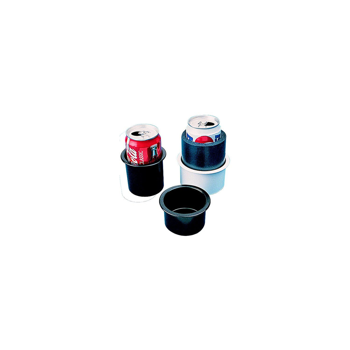 Flush Mt Drink Holder, Black -Modern Boat Sales & Service