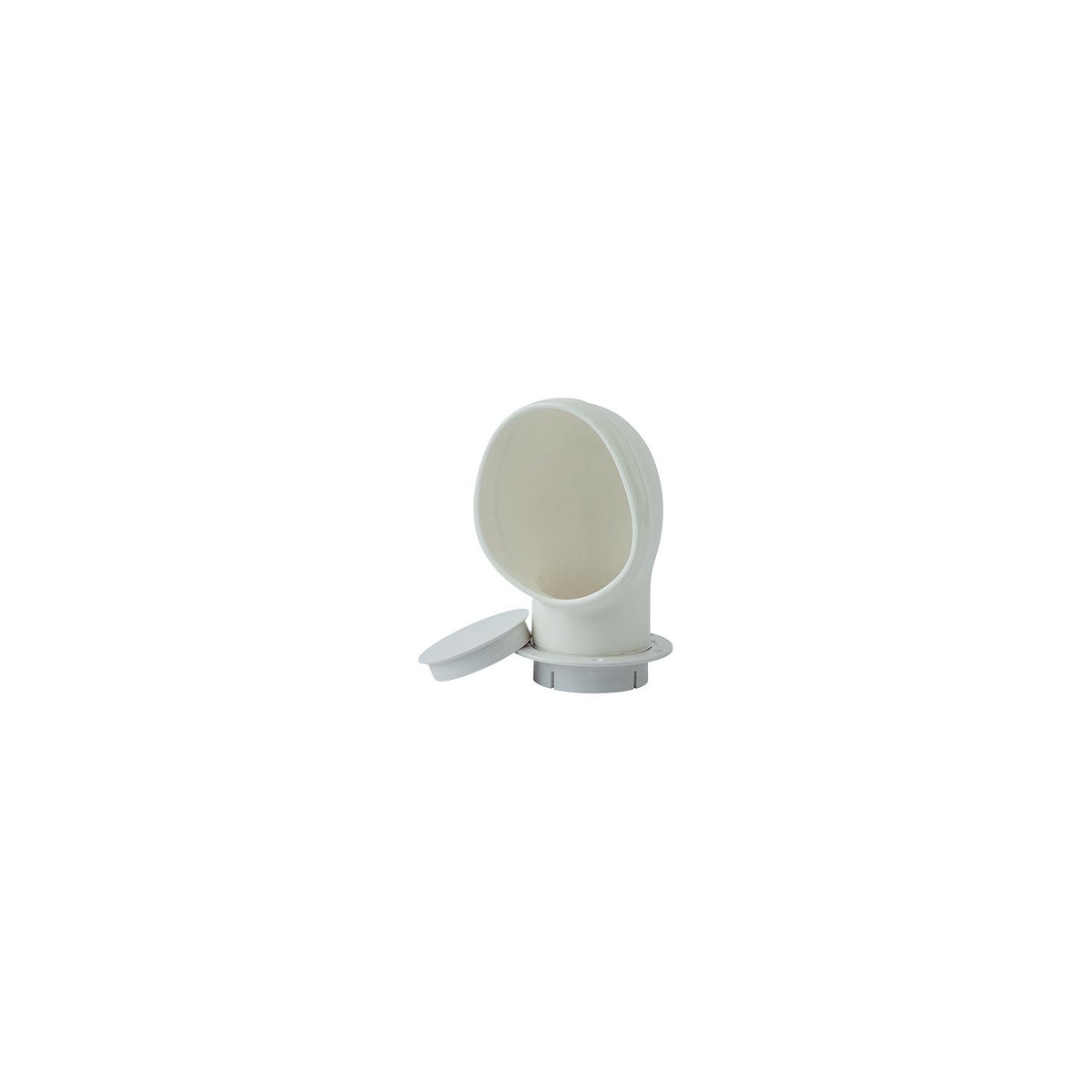 SeaDog 7271373 PVC Standard Profile Cowl Vent & Snap On Deck Plate, White -Modern Boat Sales & Service