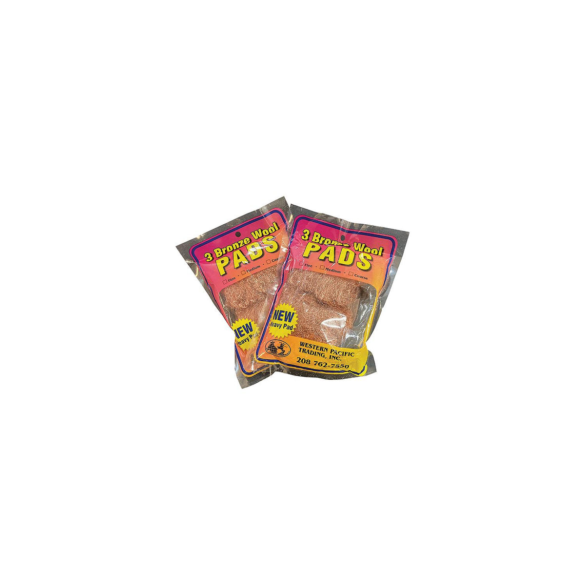 Bronze Wool Pads, Fine 3/Pack -Modern Boat Sales & Service
