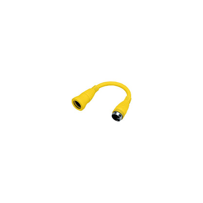 Hubbell HBL61CM71 Yellow Twist Lock Female to Twist Lock Male Adapter -Modern Boat Sales & Service