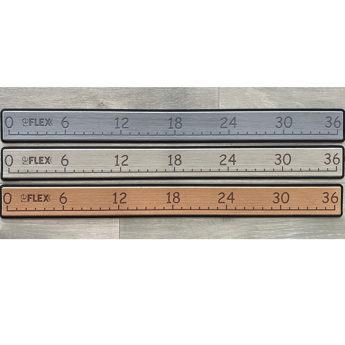 Syntec RULERGRBLPS Foam Fishing Ruler, 36, Gray, w Adhesive Default Title -Modern Boat Sales & Service