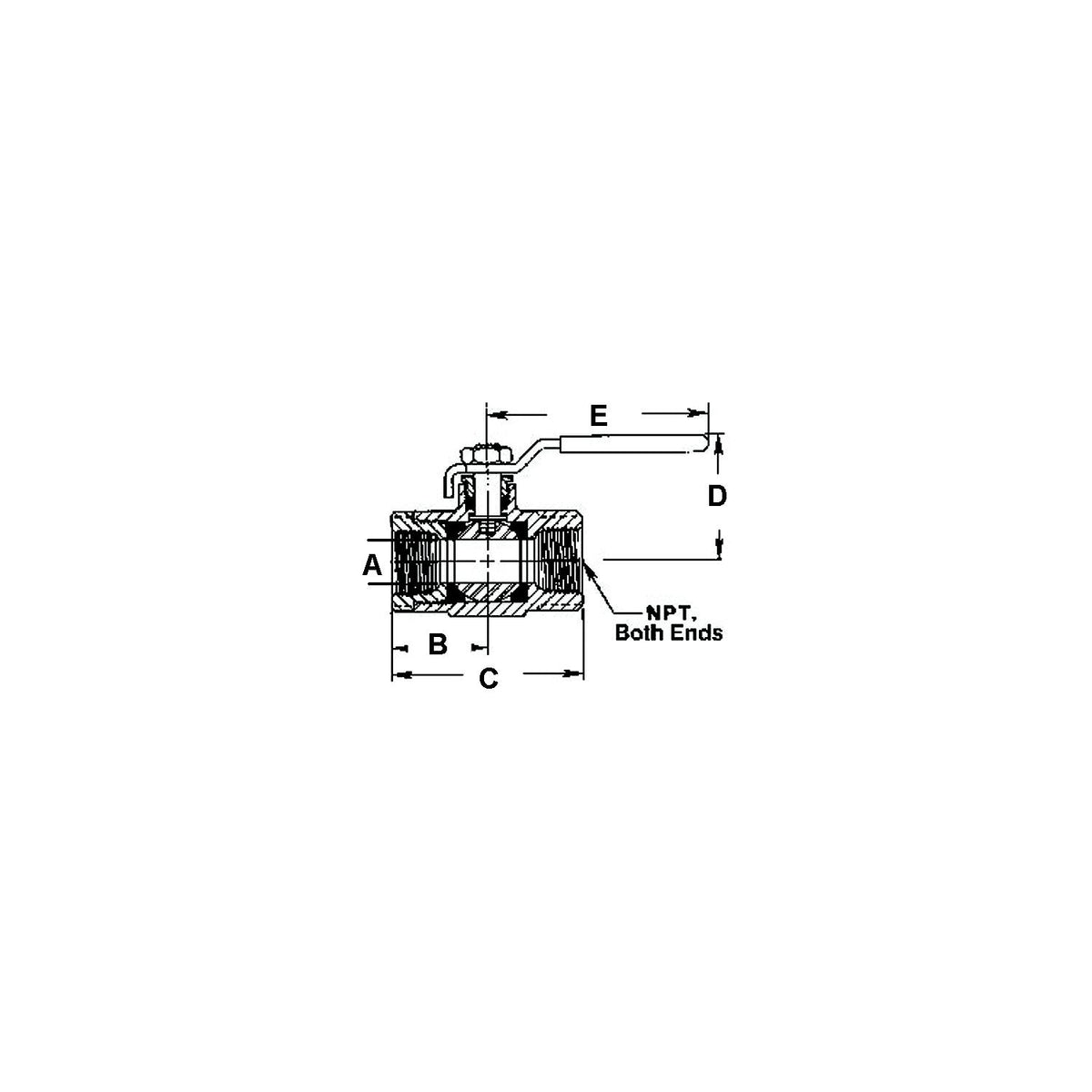 Bronze Ball Type Fuel Shut-Off Valve, 3/8" Default Title -Modern Boat Sales & Service