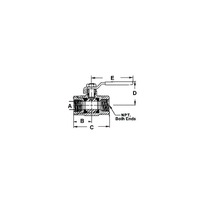 Bronze Ball Type Fuel Shut-Off Valve, 3/8" Default Title -Modern Boat Sales & Service
