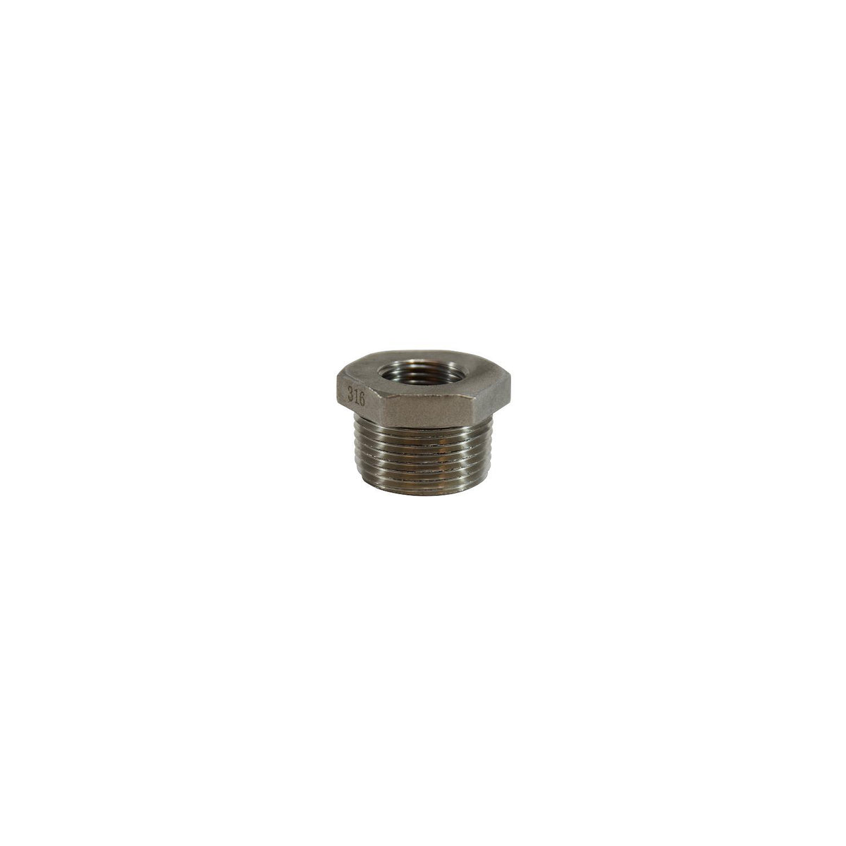 74524 316 Stainless Steel Hex Bushing, 1-1/2" x 1-1/4" Default Title -Modern Boat Sales & Service