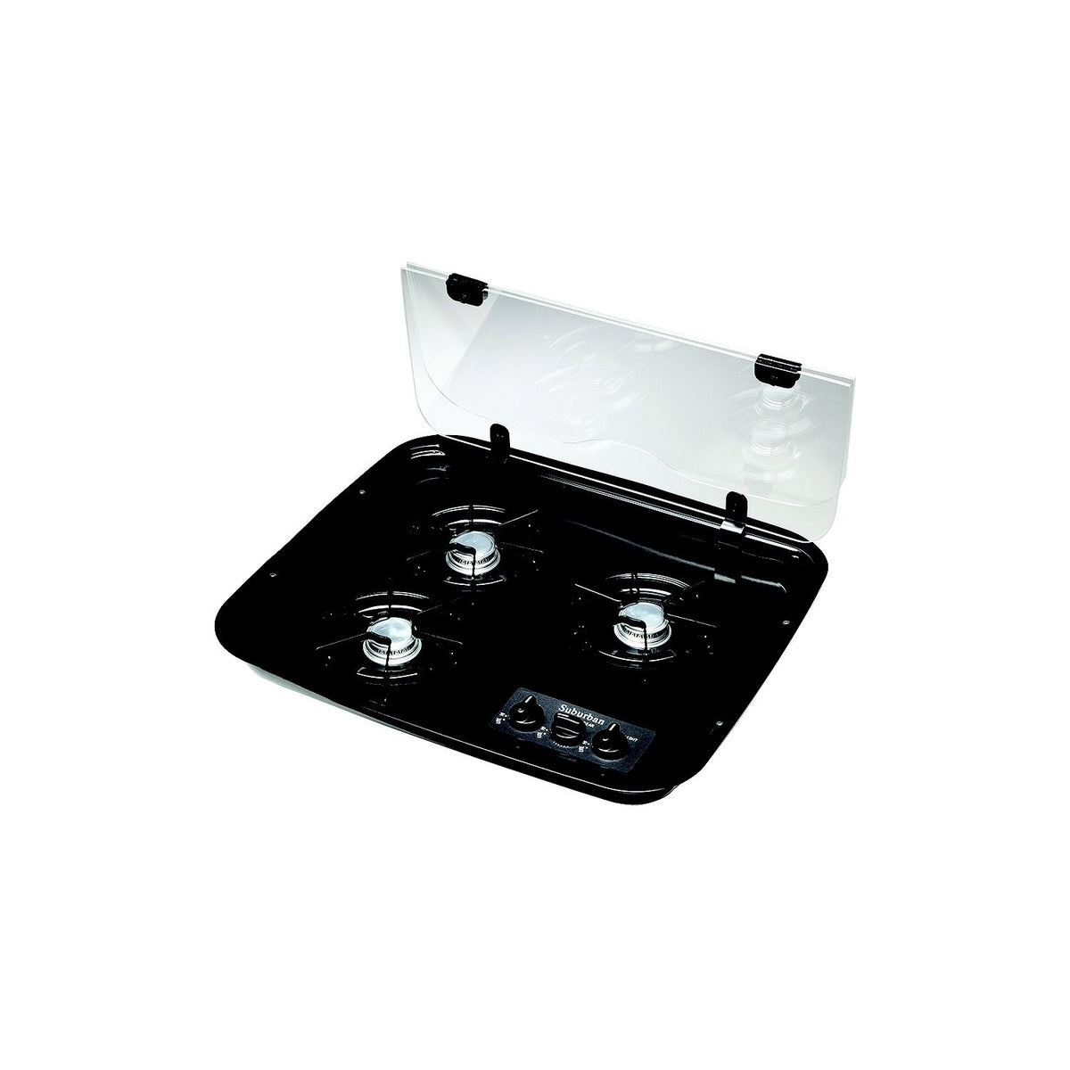 Suburban 2990A Flush Mount Glass Cover, 3-Burner Drop-In, Clear -Modern Boat Sales & Service