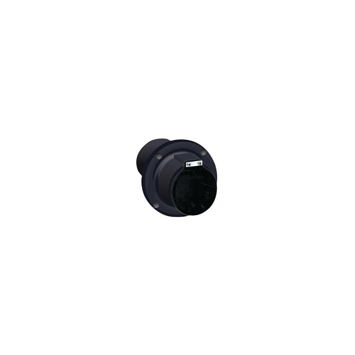 2" Exhaust Thru-Hull, Black w/Flapper -Modern Boat Sales & Service