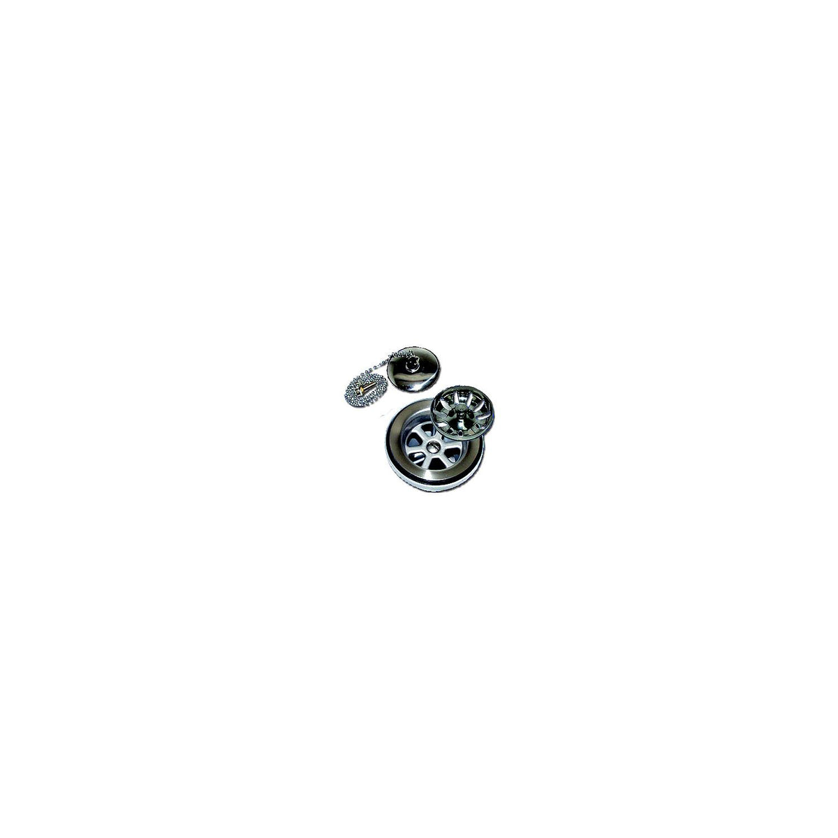 Scandvik 10313 1-1/2" Outlet Sink Drain With Basket and Stopper Fits 2-1/16" Drain Hole -Modern Boat Sales & Service