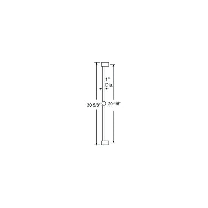 Scandvik 74180 Nordic Stainless Steel Shower Rail, 1/2" NPS-F Default Title -Modern Boat Sales & Service