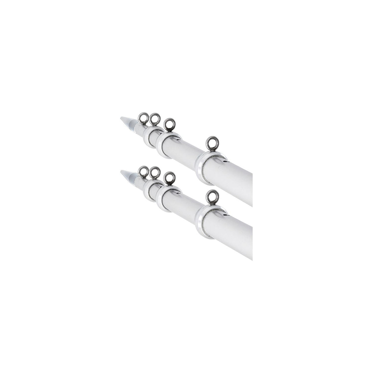 Tigress 88924 XD Telescoping Aluminum Outriggers, 15' x 1-1/2", Silver, 1 pr. -Modern Boat Sales & Service