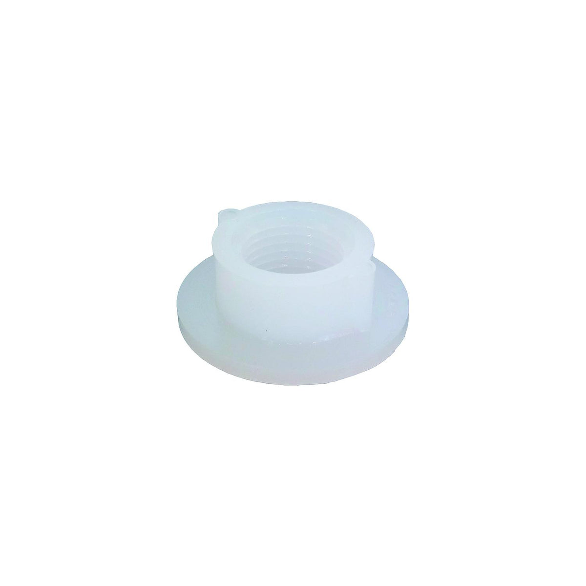 Icon 12475 Fresh Water Tank Raised Threaded Spin Weld Fitting, 3/8" White -Modern Boat Sales & Service