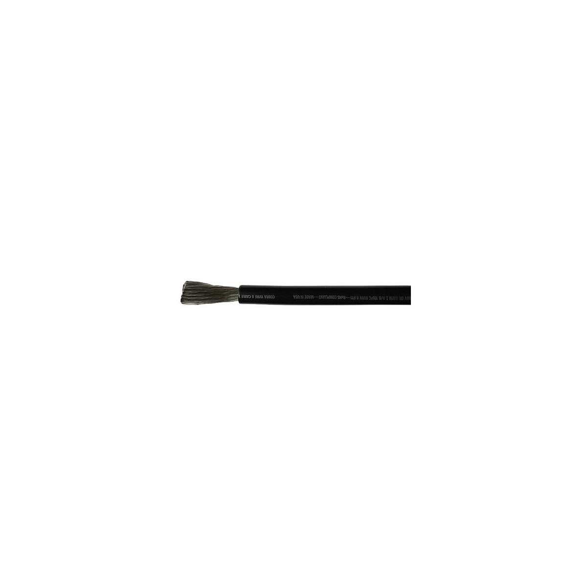Cobra Wire A2006T07100FT Tinned Copper Battery Cable, 6 AWG, 100', Black Default Title -Modern Boat Sales & Service
