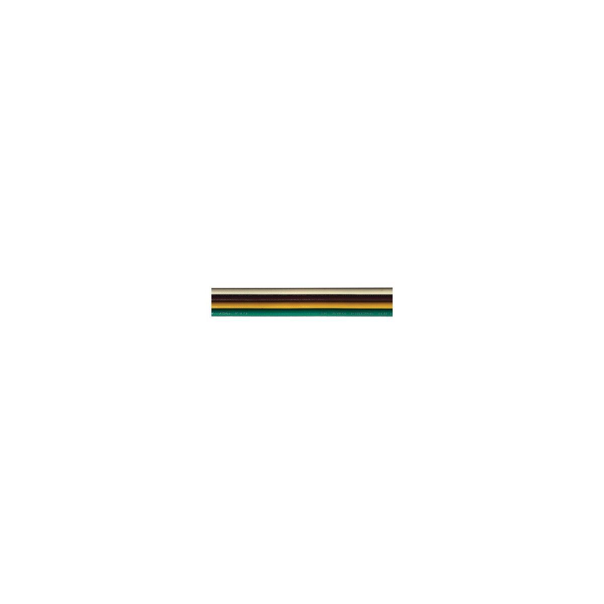 Bare Copper Bonded Ribbon Cable, 500' 16/4 AWG White/Brown/Yellow/Green -Modern Boat Sales & Service