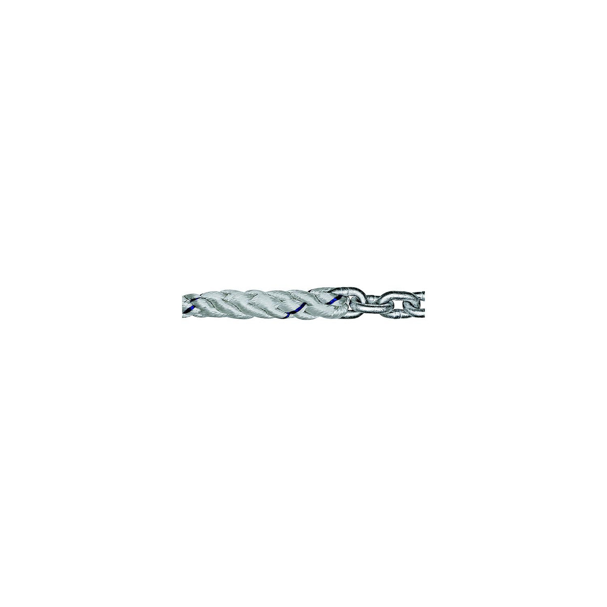 Titan Chain CAR3S91250H5120 Three Strand Anchor Rode, 9/16" x 250' Line, 5/16" x 20' Chain -Modern Boat Sales & Service