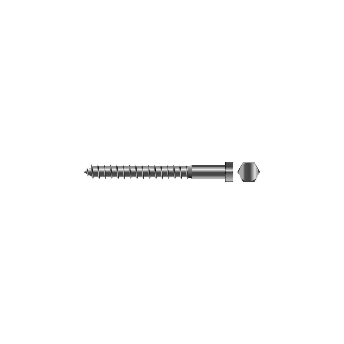 Lag Screw, 3/8 x 3-1/2" -Modern Boat Sales & Service