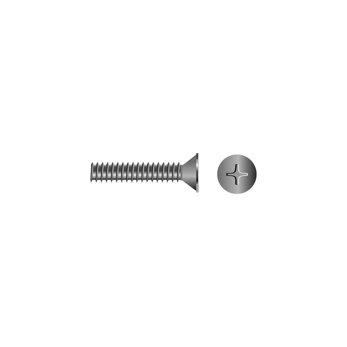 Phillips Machine Screw - Flat Head, 5/16"-18 x 1" -Modern Boat Sales & Service