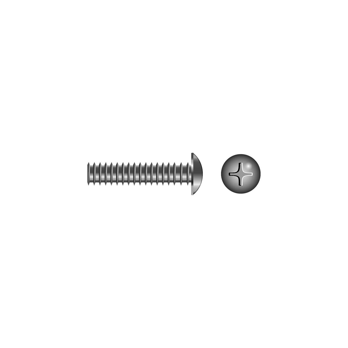 Phillips Machine Screw - Truss Head 1/4-20 x 2" -Modern Boat Sales & Service
